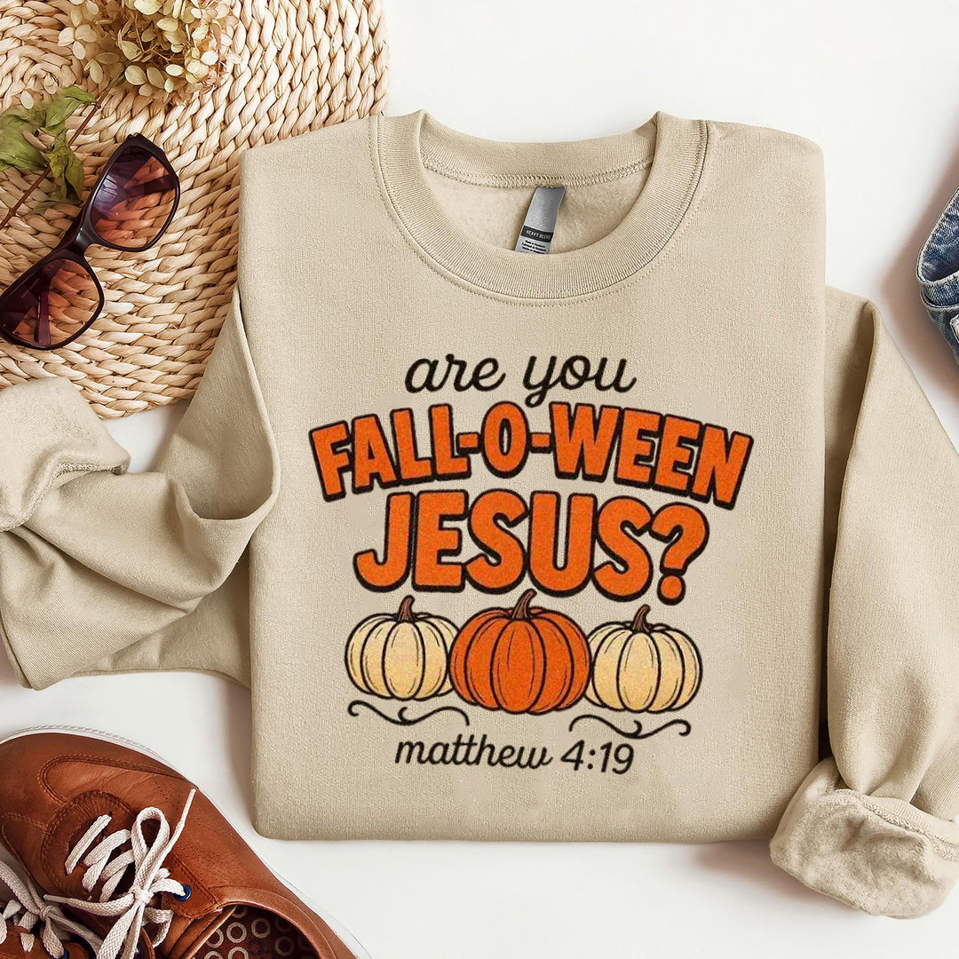 Retro Fall Religious Shirt, Are You Fall-O-Ween Jesus, Womens Christian Shirt, Follow Jesus Shirt, Bible Matthew Shirt, Cute Thankful Shirt ILAF58